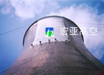 天津杨柳青热电厂冷却塔外壁油漆防腐施工（2）
