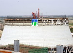 山东谷神公司热电厂3000m2冷却塔新建施工